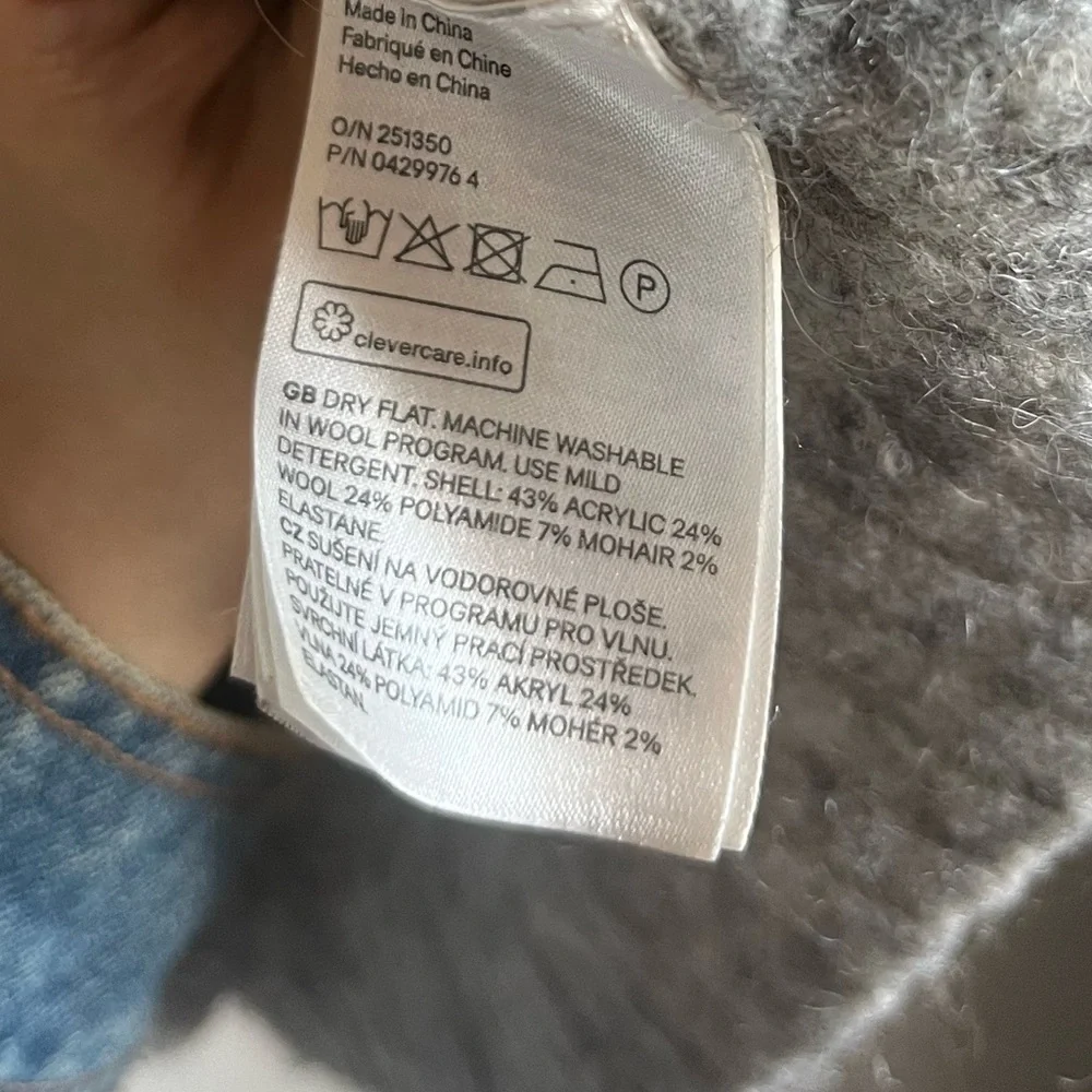 H&M Wool-Blended Gray Zip-Up Hoodie - Picture 6 of 10